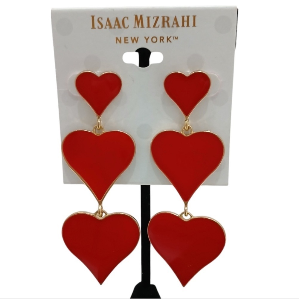 Isaac Mizrahi Heart Earrings